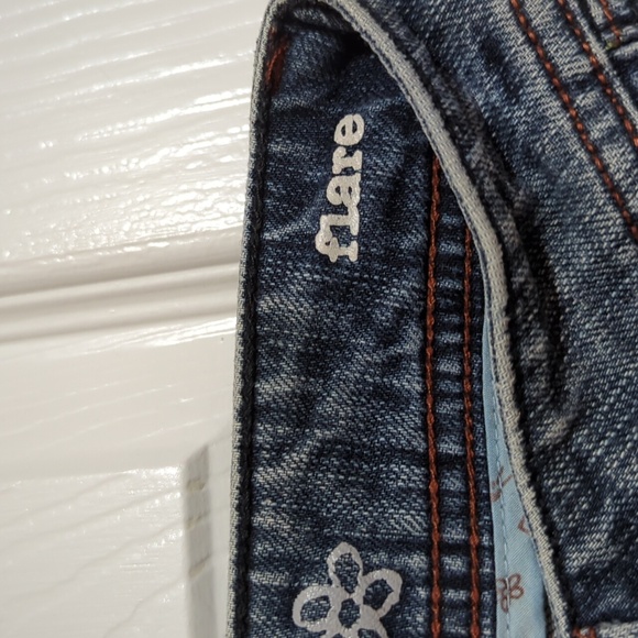 Mudd Denim Jeans, Flare Bottom, Size 0, Juniors - Picture 6 of 14